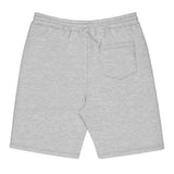 The Good Vibes Bad Ideas Fleece Shorts in Heather Grey, back