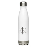 The Hydrated, Allegedly Water Bottle in White, product shot from another angle