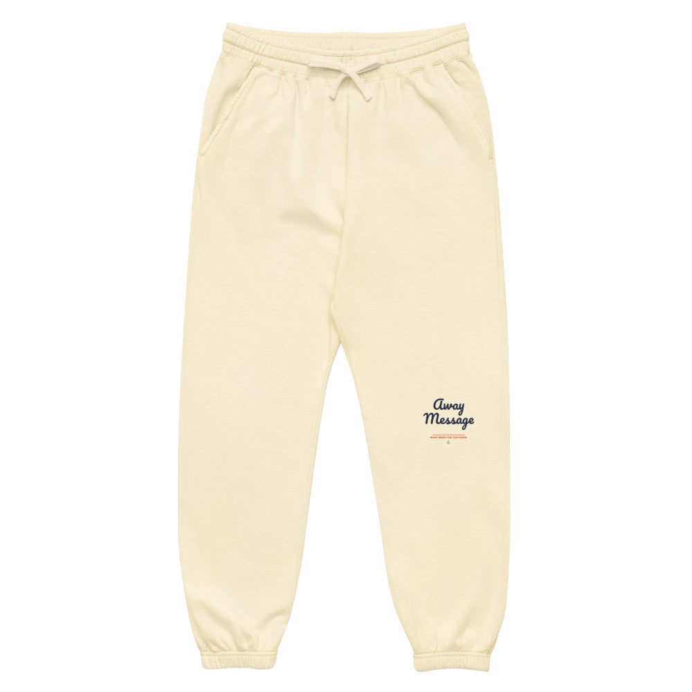 The Away Message Sweatpants in Ivory, front