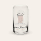 The Last Round Can Glass, product shot on cream