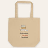 The Professional Leftover Enthusiast Tote in Oyster, flat front, product shot on cream