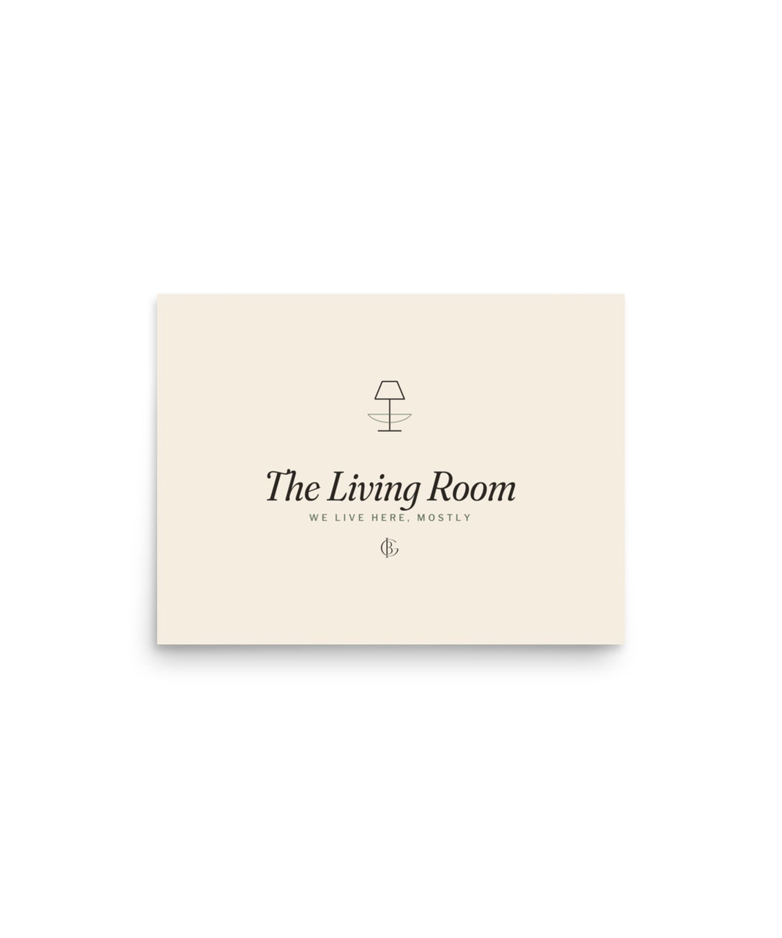 The Living Room Print, product shot