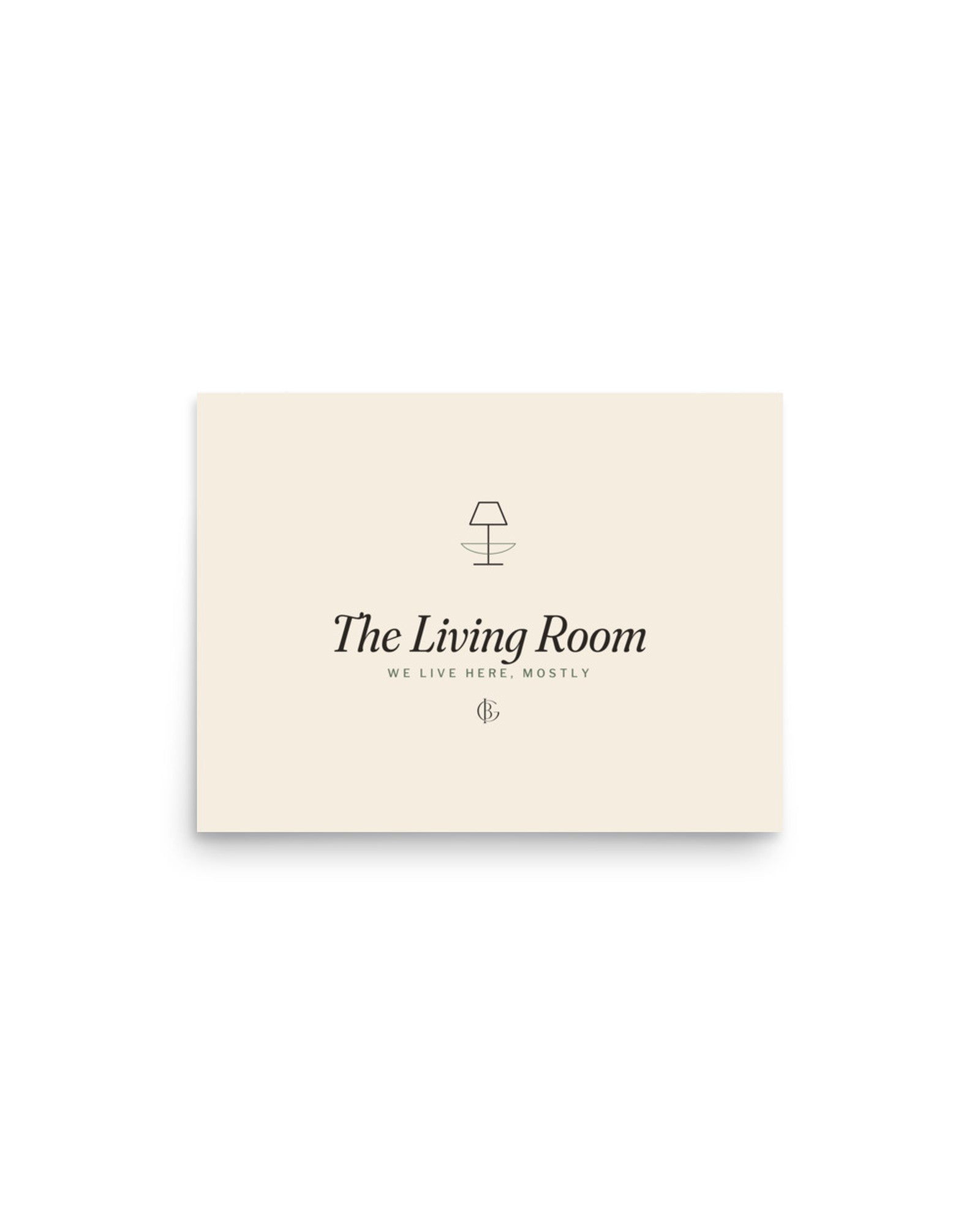The Living Room Print, product shot