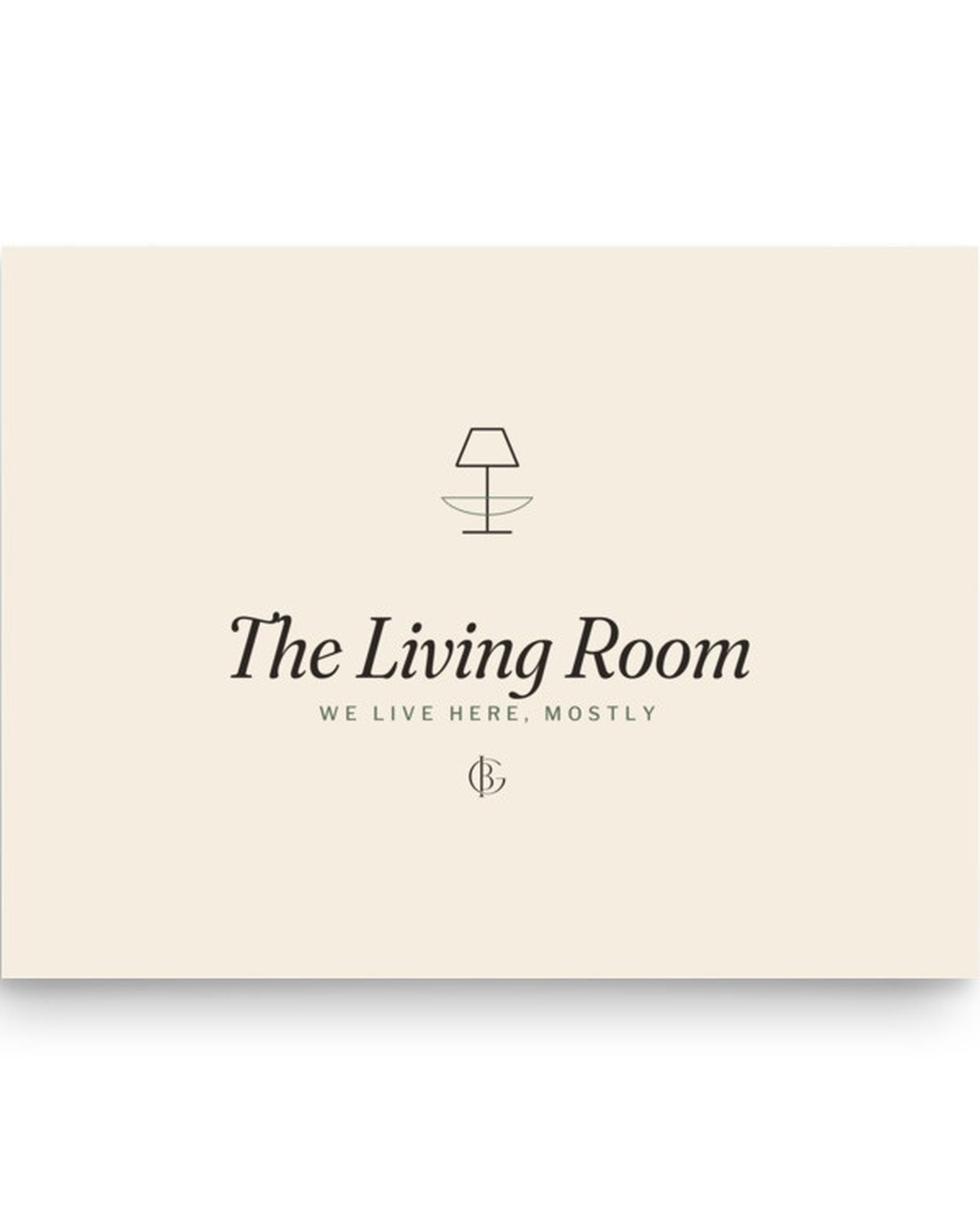 The Living Room Print, close-up of the design