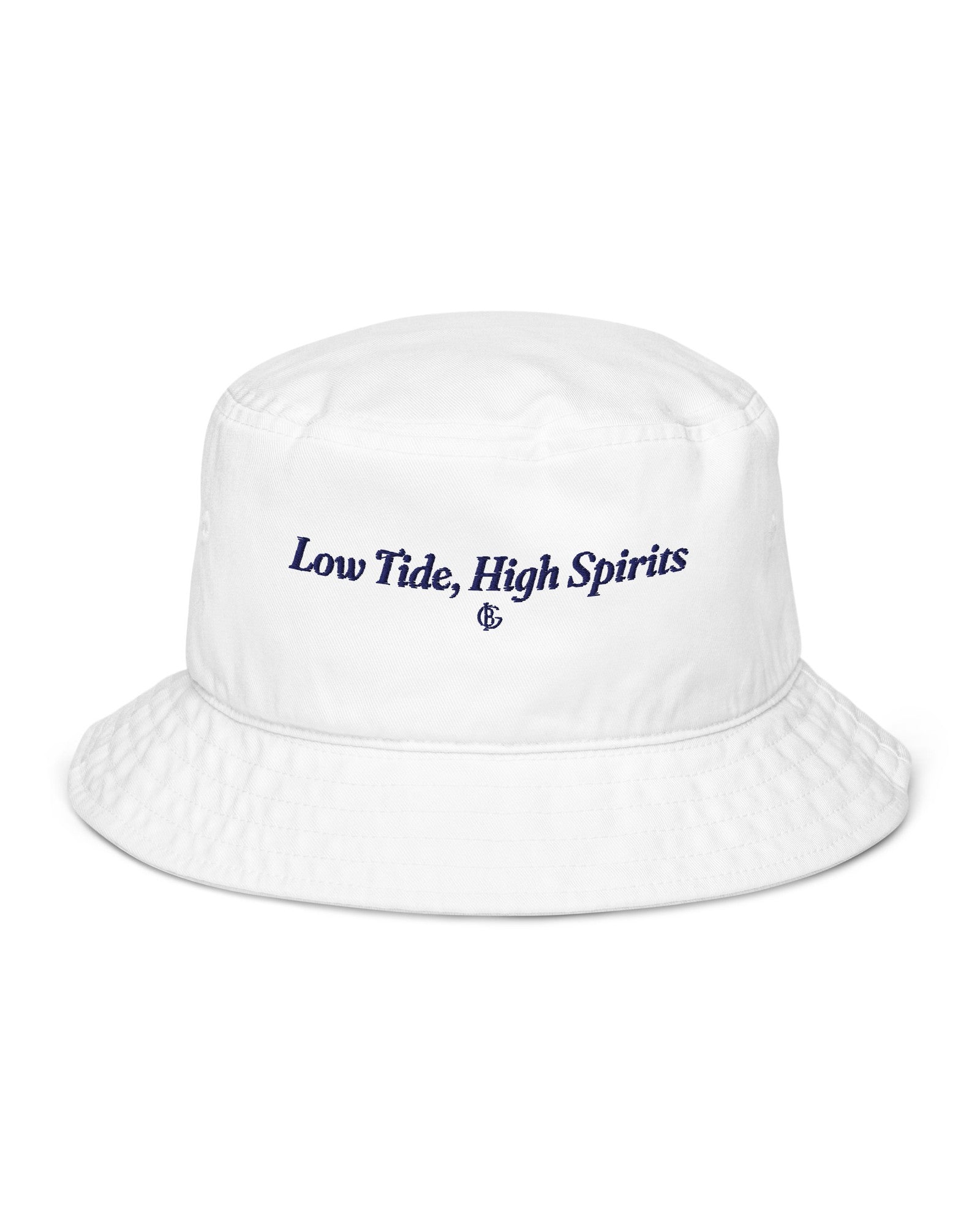 The Low Tide Bucket Hat in Bio White, product shot