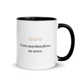 Back of the mug: Extra marshmallows, no notes.