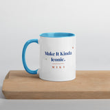 The mug on a wooden board