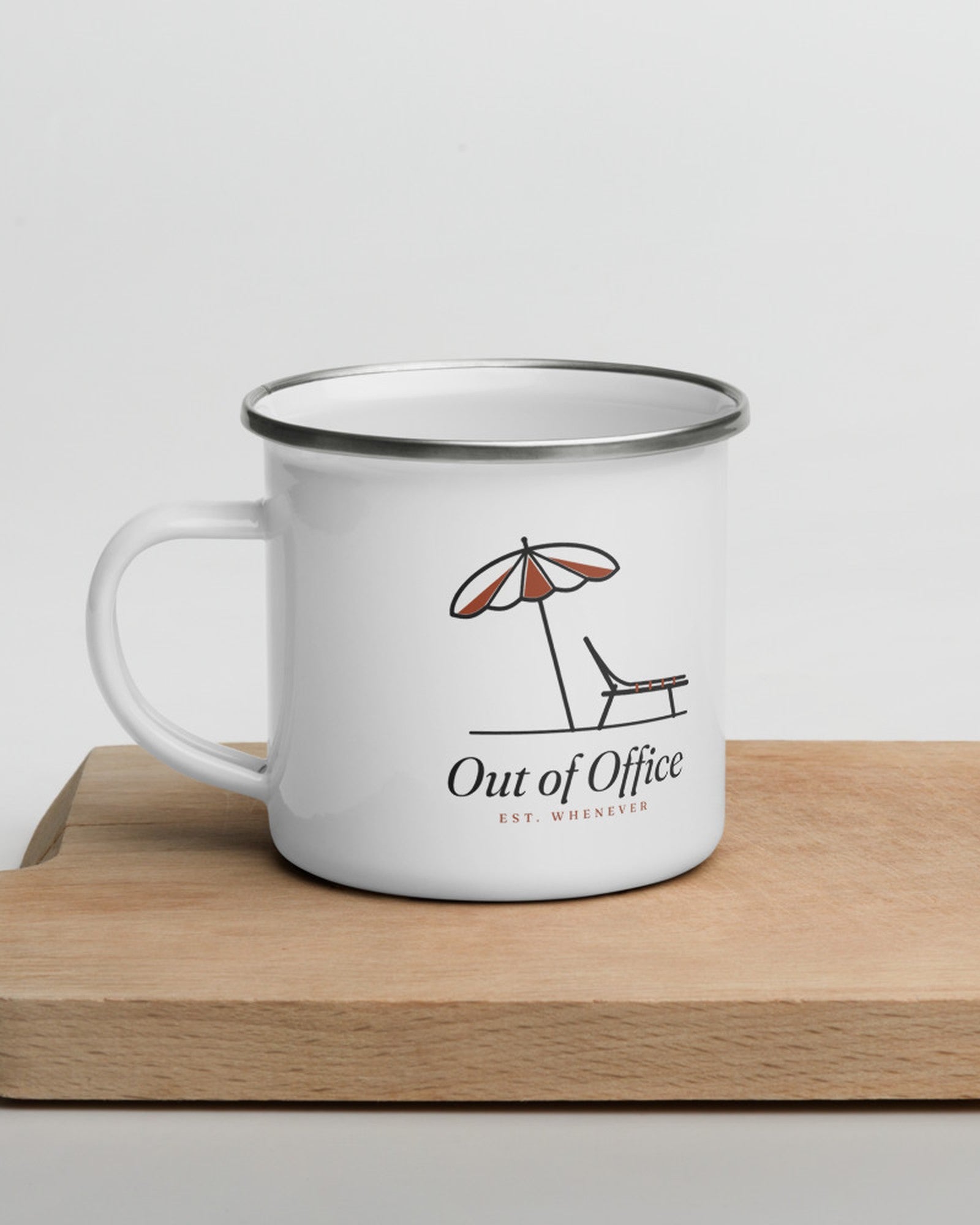 The Out of Office Camp Mug, lifestyle photo