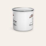 The Out of Office Camp Mug, detail view