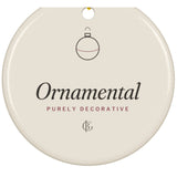 The Purely Ornamental Ornament, close-up of the design