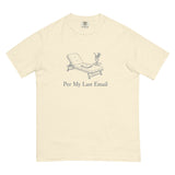 The Per My Last Email Tee in Ivory, product shot, flat lay front