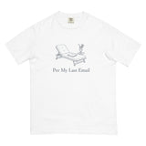 The Per My Last Email Tee in White, product shot in White