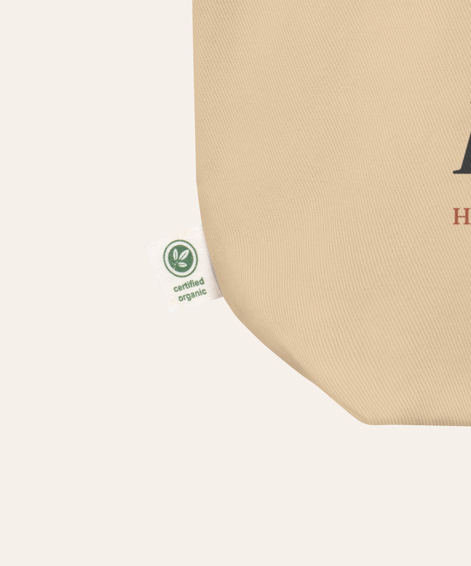The Picnic Club Tote in Oyster, close-up detail