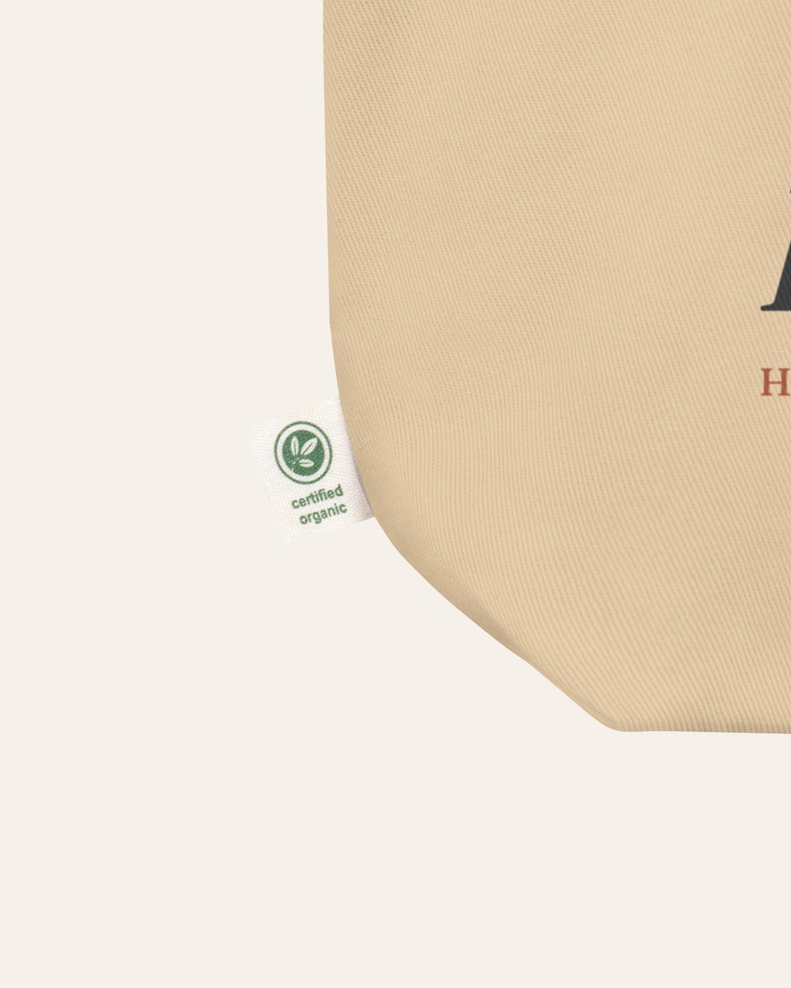 The Picnic Club Tote in Oyster, close-up detail
