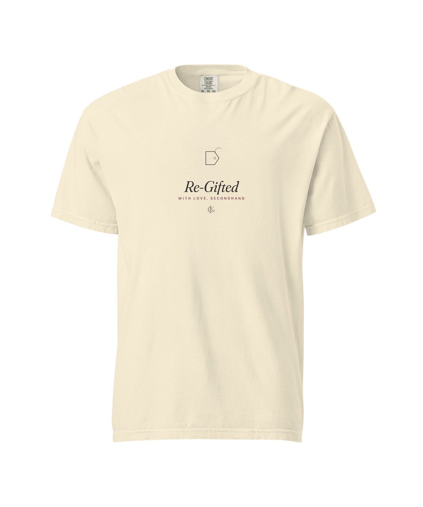The Re-Gifted Tee in Ivory, product shot