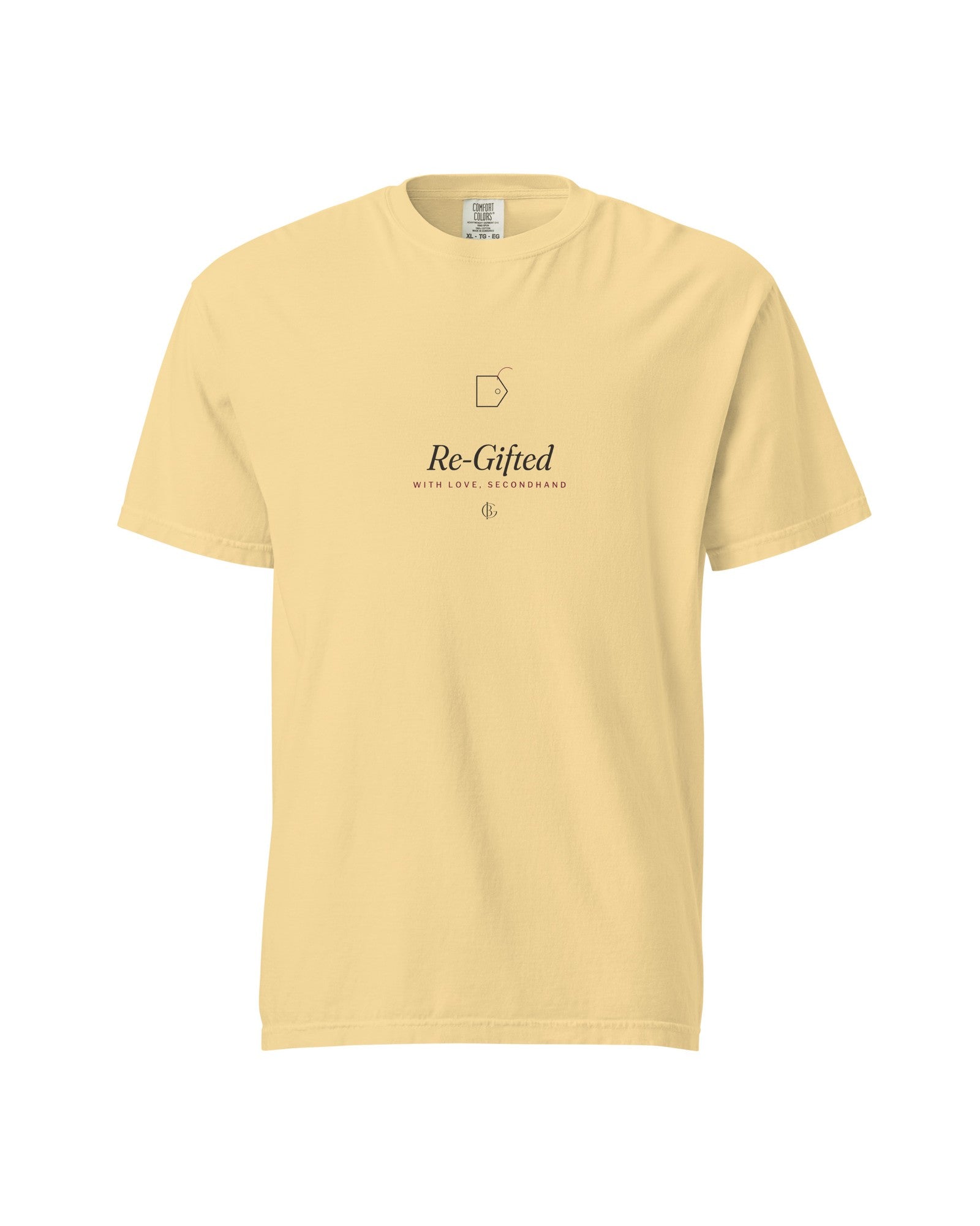 The Re-Gifted Tee in Butter, product shot