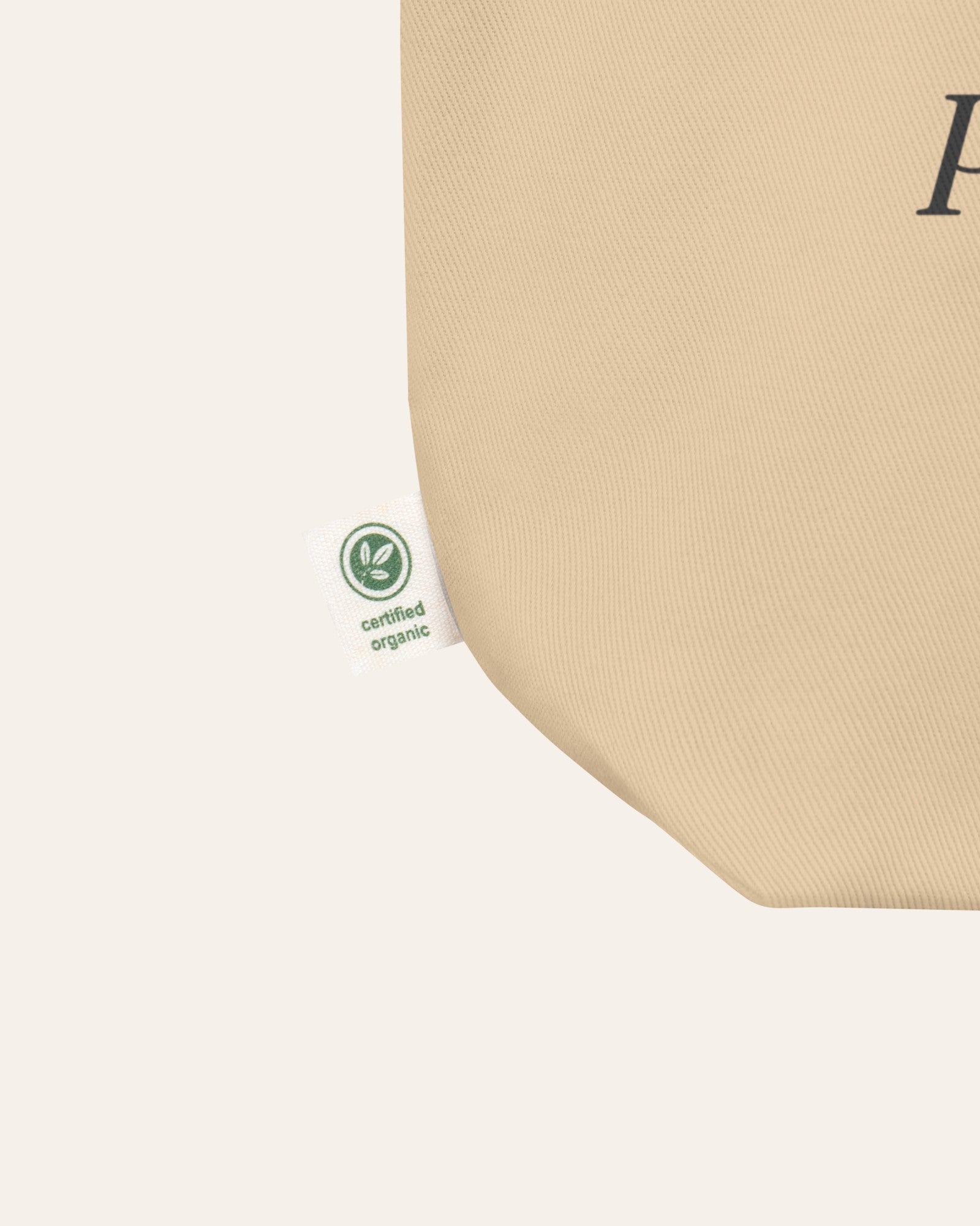 The Personal Space Tote in Oyster, close-up detail