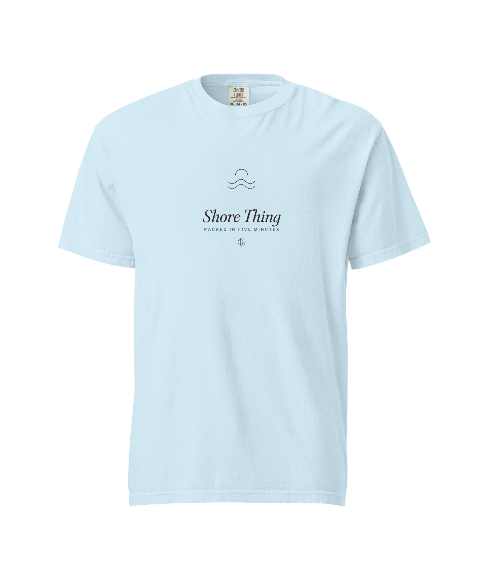 The Shore Thing Tee in Chambray, product shot