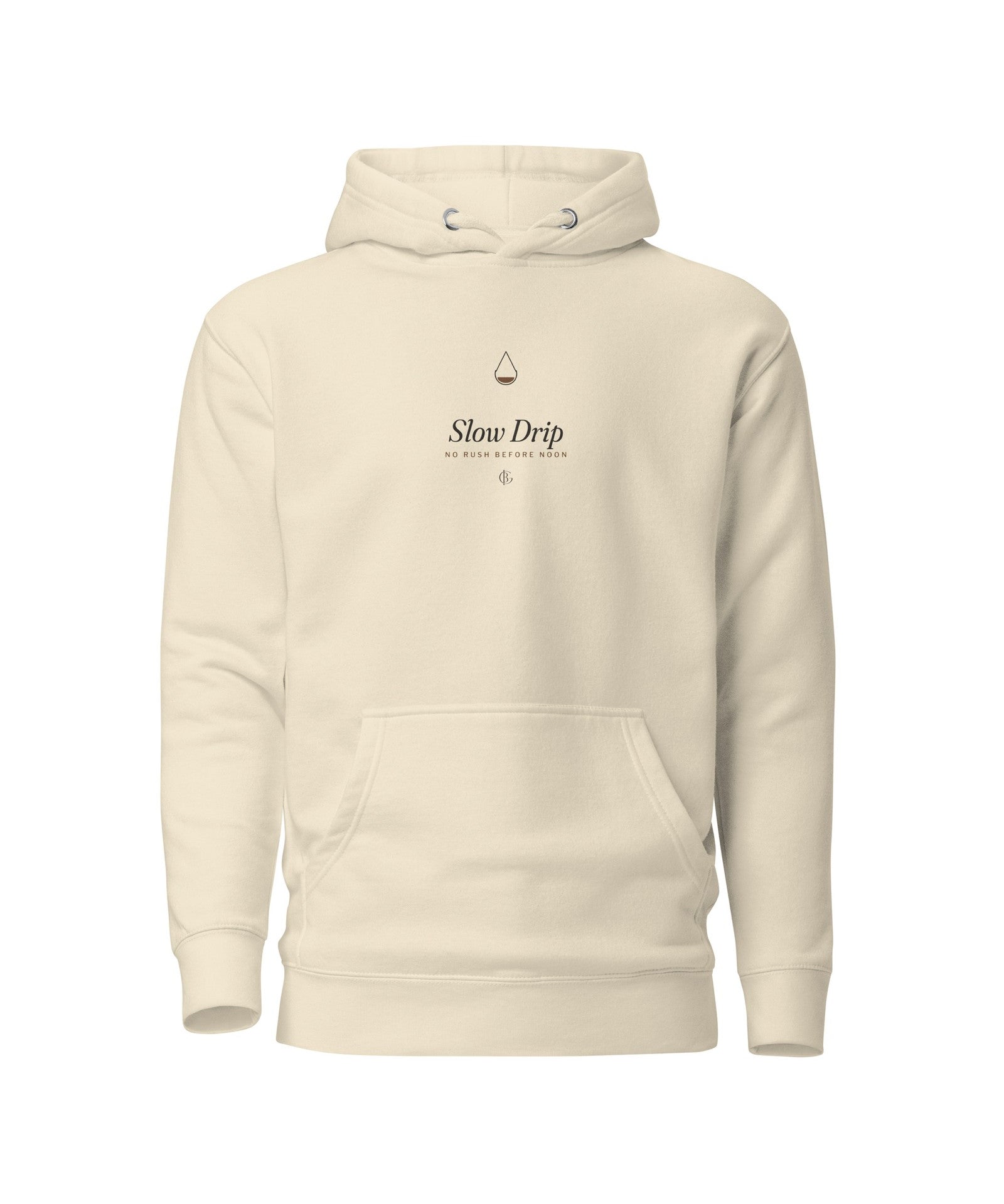 The Slow Drip Hoodie in Bone, product shot