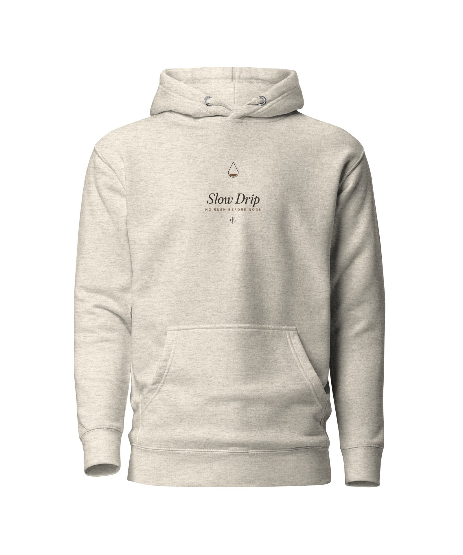 The Slow Drip Hoodie in Oatmeal Heather, product shot