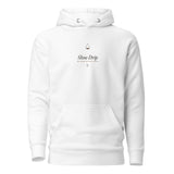 The Slow Drip Hoodie in White, product shot