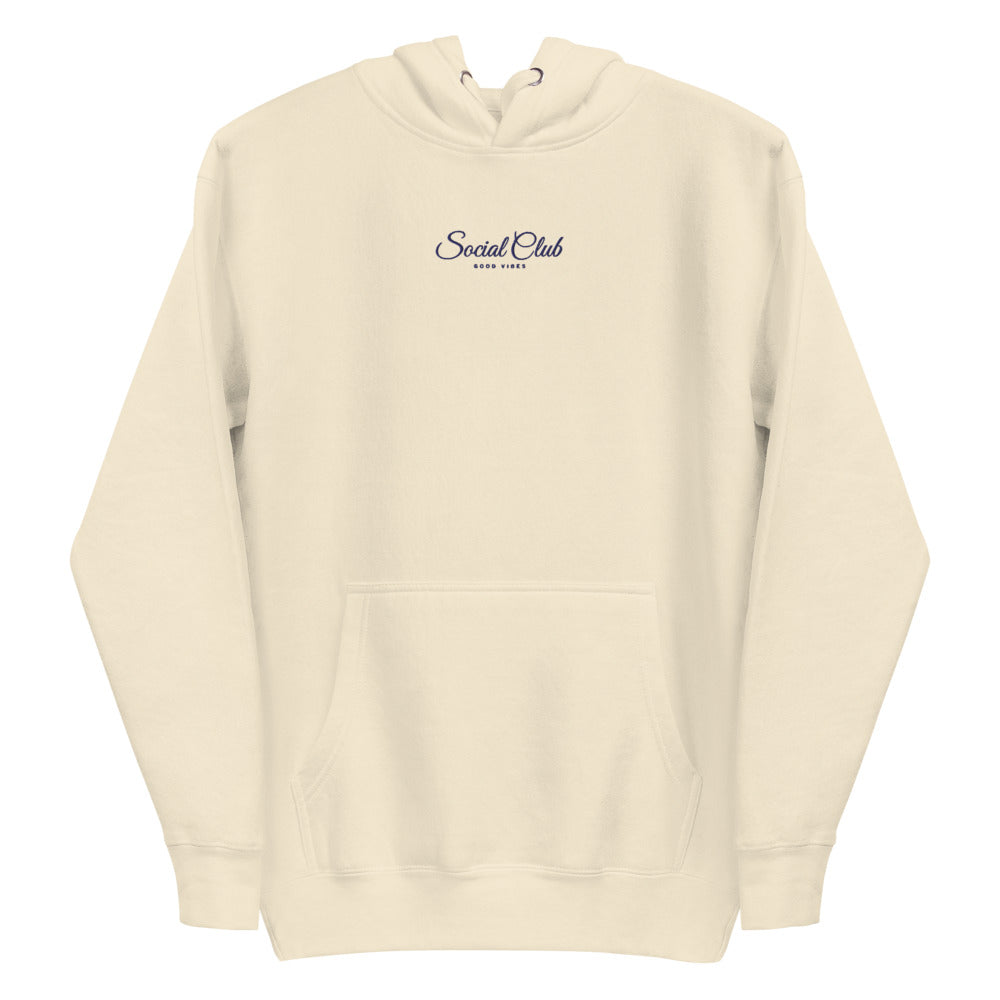 The Social Club Hoodie in Bone, product shot