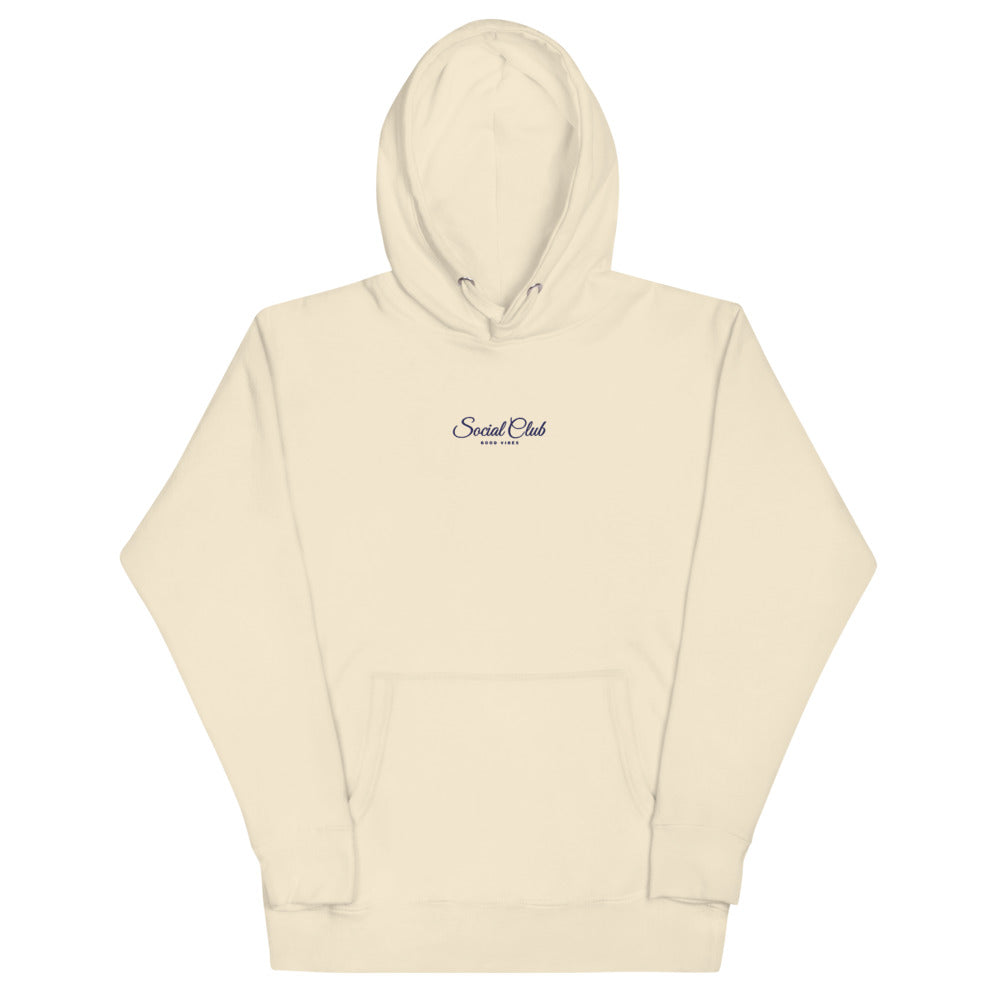 The Social Club Hoodie in Bone, product shot