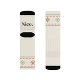 The left sock, sole and front: Nice.