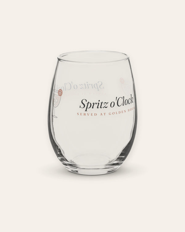 The Spritz o'Clock Stemless Glass