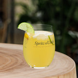 The Spritz o'Clock Stemless Glass, lifestyle photo
