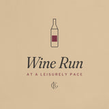 The Wine Run Tote, close-up of the bottle print and GVBI monogram