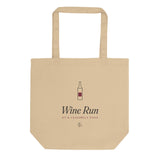 The Wine Run Tote in Oyster, flat front, product shot