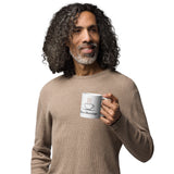 The Slow Mornings Mug, in hand, morning coffee