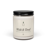 The Wick and Tired Candle in Clean Cotton, product shot