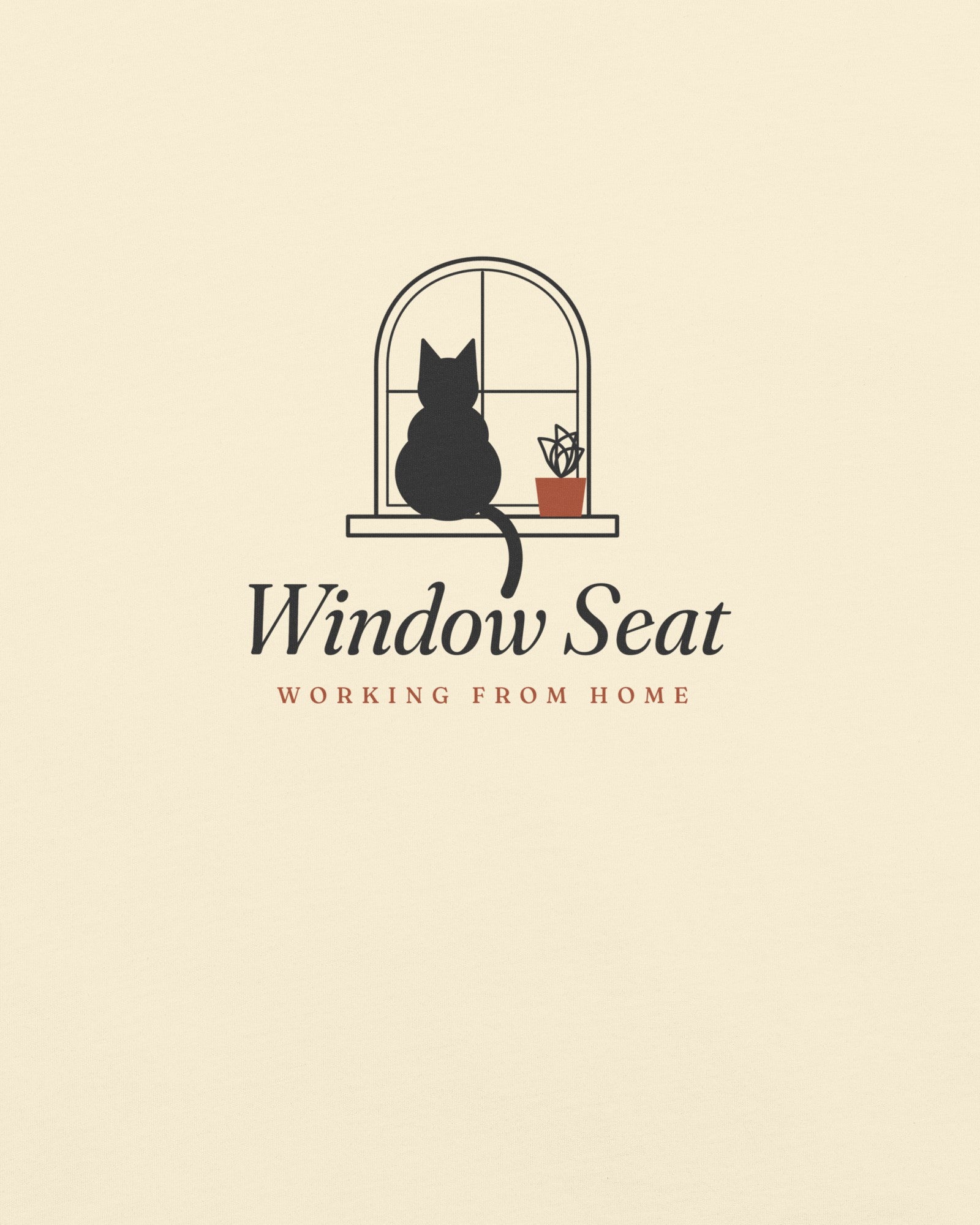 The Window Seat Tee in Ivory, close-up detail