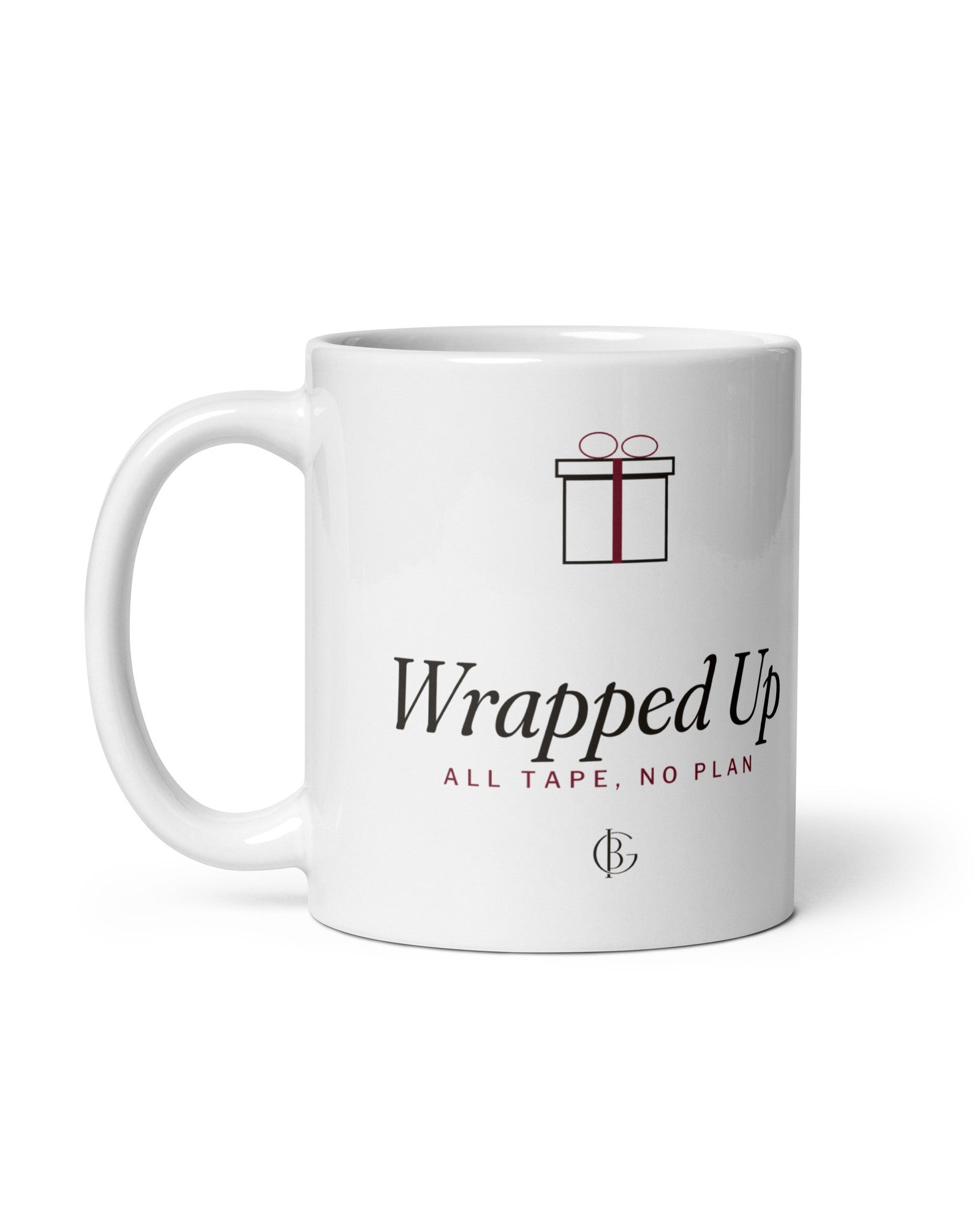 The Wrapped Up Mug in White, product shot